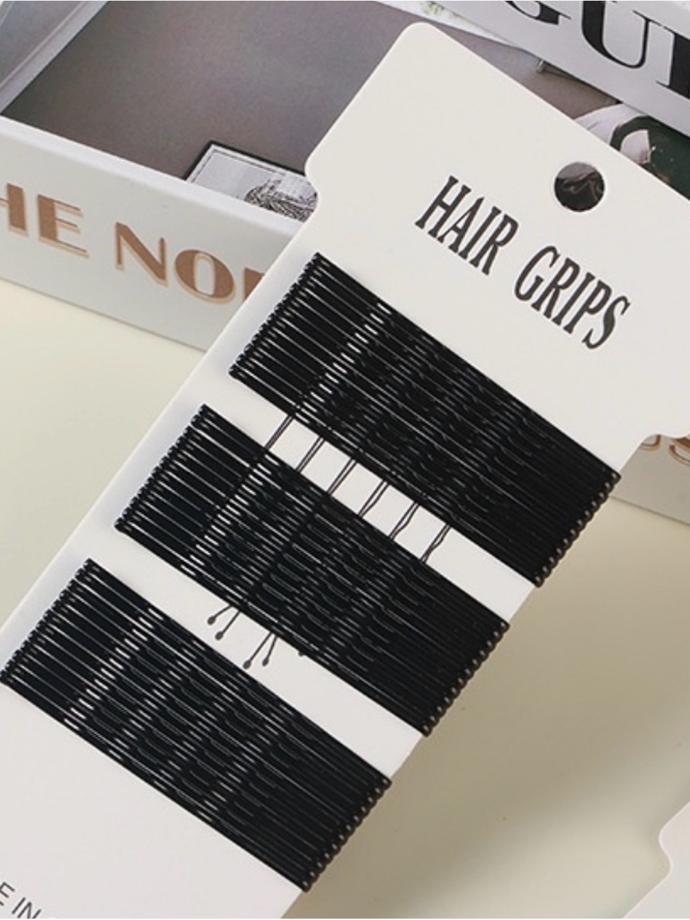 Black Hair Grip Bobby Pins - Classic Pack